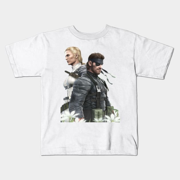 Big Boss and The Boss MGS3 Kids T-Shirt by Moath